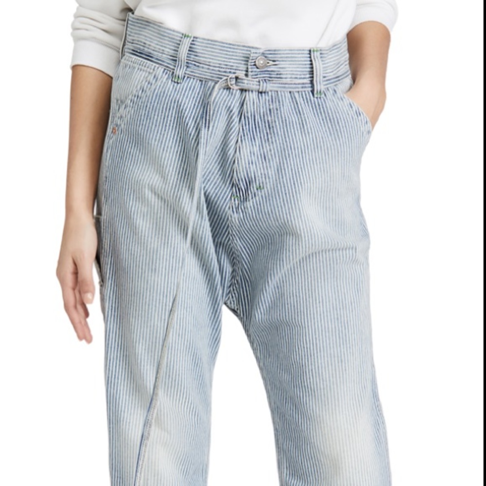 CARPENTER DROP PANTS IN WILSON RAILROAD STRIPE, Like New, Sold Out!